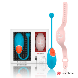 Wearwatch-Watchme Technology Vibro-Ei mit Fernbedienung-Blau, Rosa