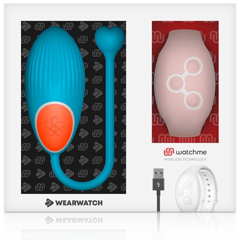 Wearwatch-Watchme Technology Egg Vibrator mit Fernbedienung-Blau, Rosa · Vibratoren (Bild 3)