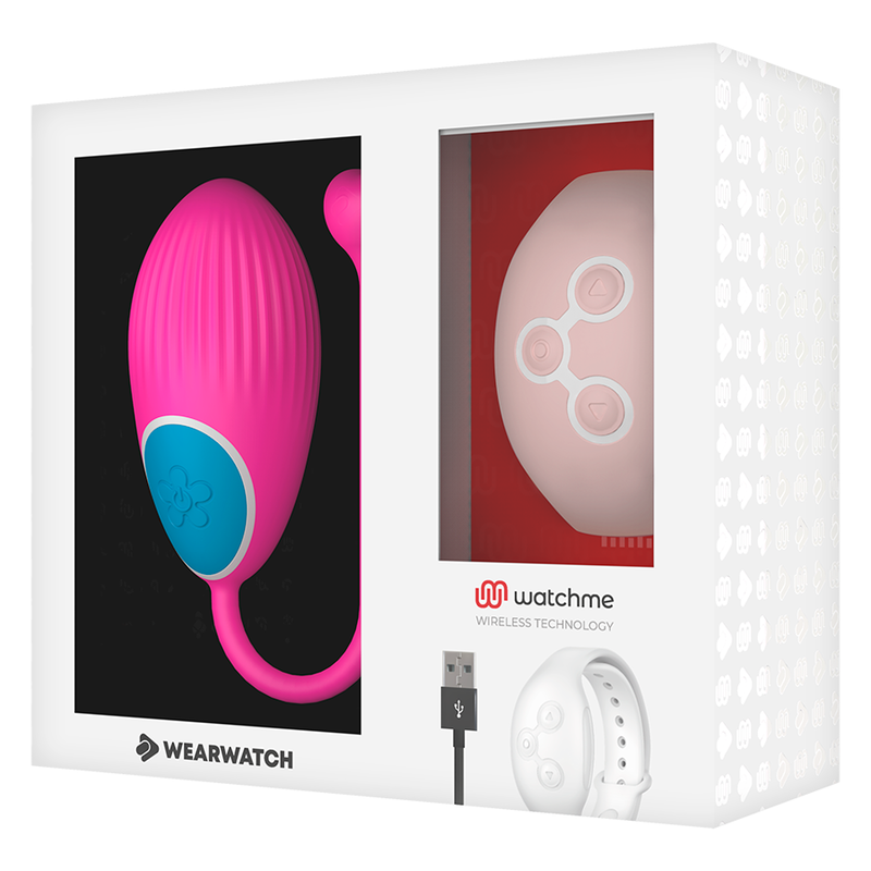 Wearwatch-Watchme Technology Egg mit Fernbedienung-Rosa · Vibratoren (Bild 4)