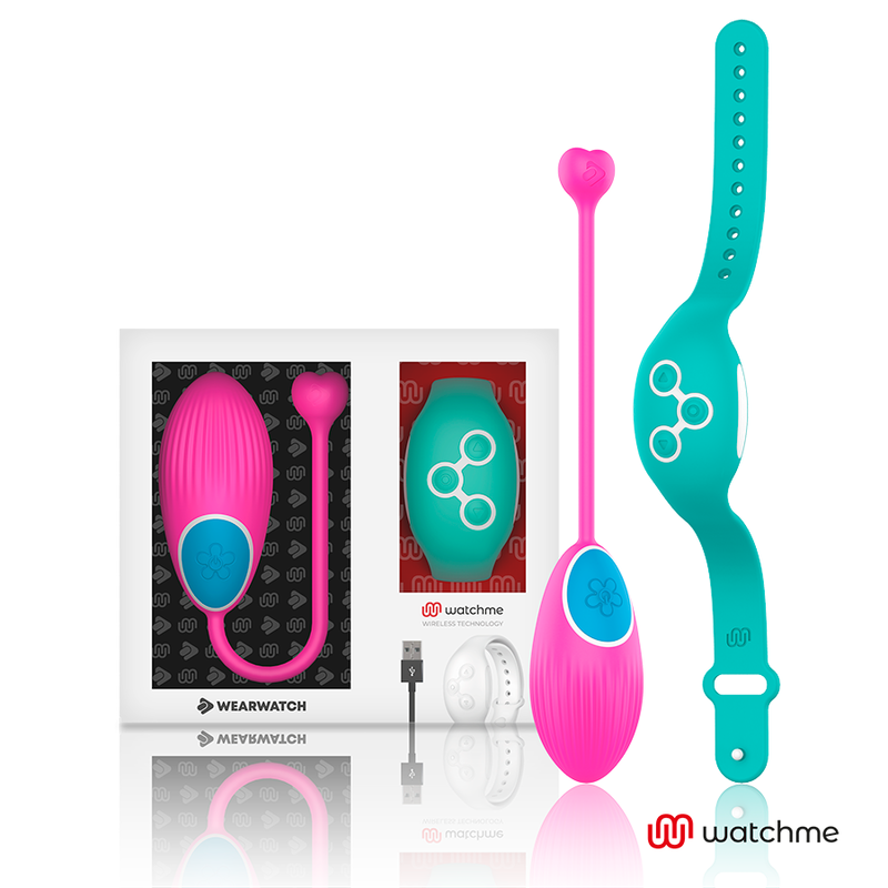 Wearwatch-Watchme Technology Vibro-Ei mit Fernbedienung-Fuchsia
