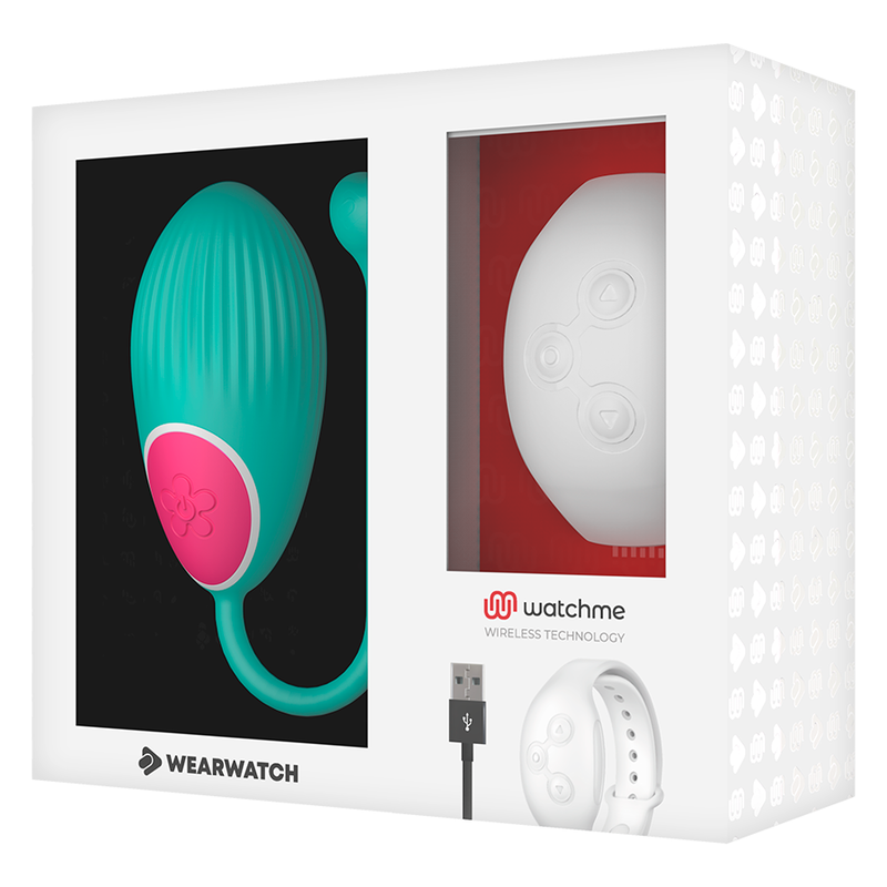 Wearwatch-Egg mit Fernbedienung Watchme Seawater/Snow-Silikon, 7 · Vibratoren (Bild 7)