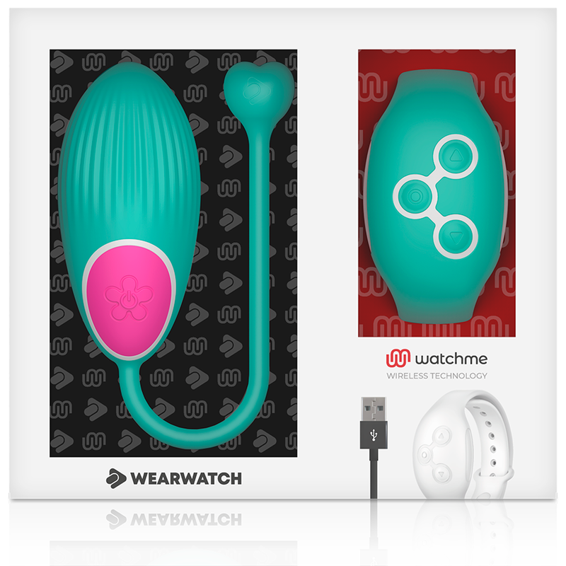 Wearwatch-Egg mit Fernbedienung Watchme Seawater-Silikon, 7 Geschwindigkeiten · Vibratoren (Bild 5)