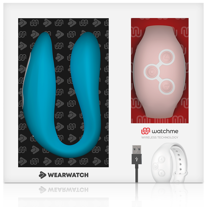 Wearwatch-Watchme Dual Technology Vibrator Indigo/Pink-Silikon · Vibratoren (Bild 2)