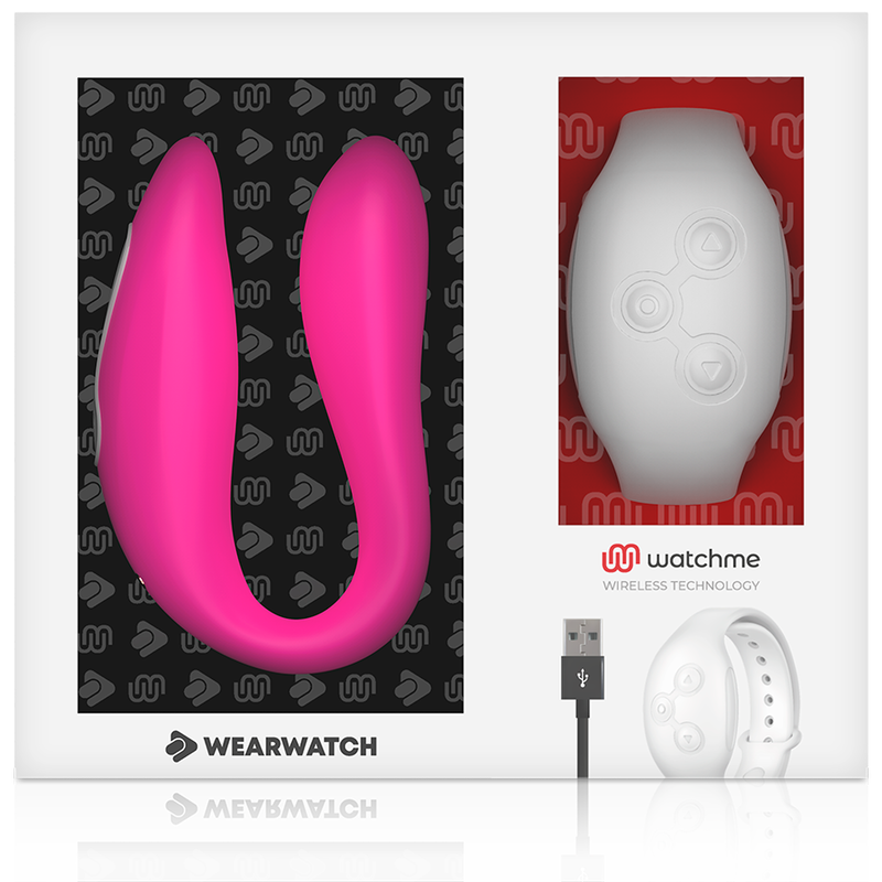 Wearwatch-Watchme Dual Vibrator Fuchsia/Snow-Silikon-Technologie · Vibratoren (Bild 2)