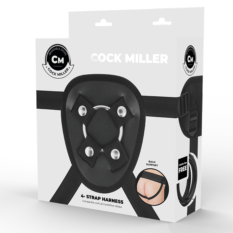 Cock Miller-Harness Einstellbar mit Ringen-Metal · Strap-on & Harness (Bild 6)
