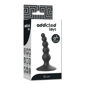 Addicted Toys-Analplug Sexuelle 10 cm Schwarz-Silikon · Vibratoren (Bild 4)
