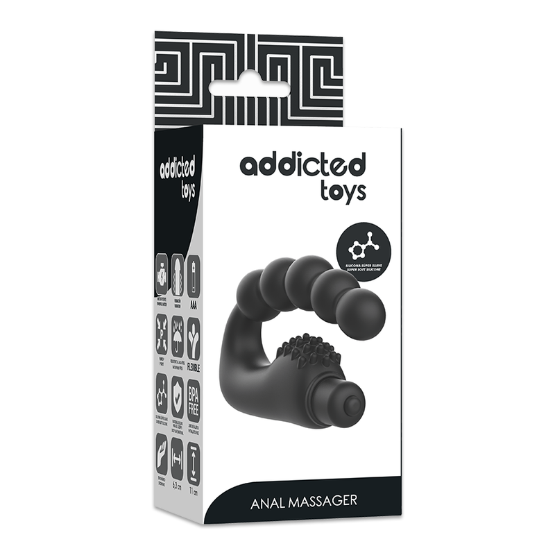 Addicted Toys-Prostata-Anal-Massager mit Vibrationen-Silikon · Sextoys (Bild 4)
