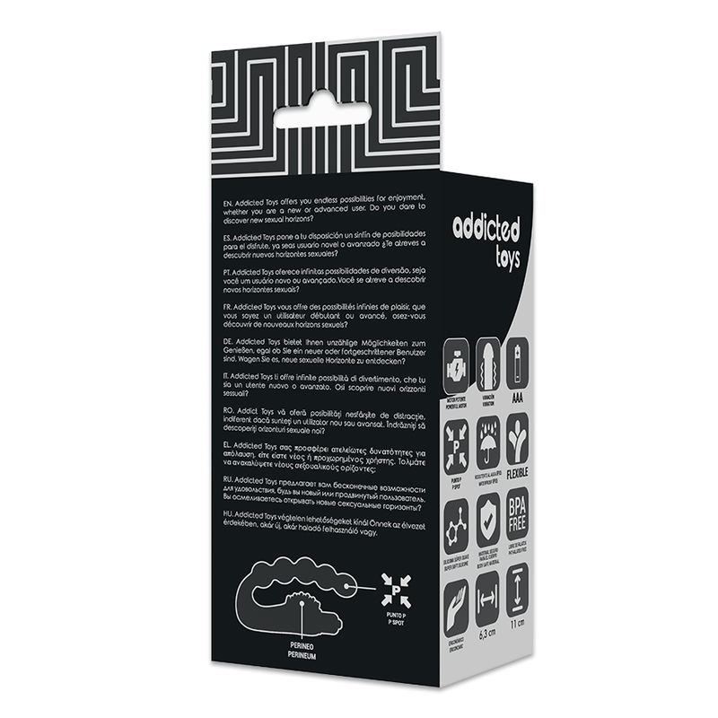 Addicted Toys-Prostata-Anal-Massager mit Vibrationen-Silikon · Sextoys (Bild 3)