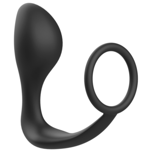 Addicted Toys-Analplug mit Ring aus Silikon Schwarz
