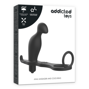 Addicted Toys-Analplug mit Silikonring Schwarz 12 cm-Waterproof · Sextoys (Bild 4)