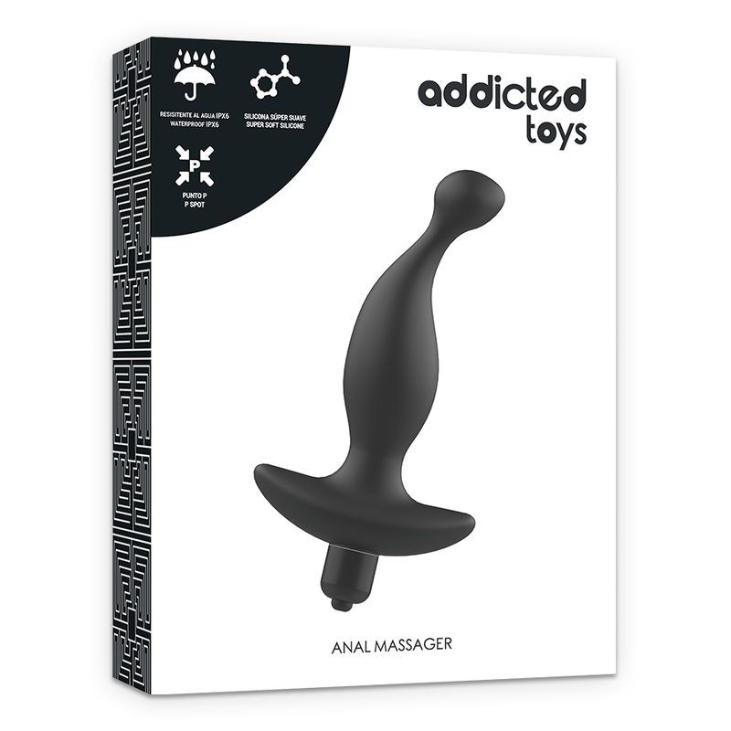 Addicted Toys-Analmassage mit schwarzen Schwingungen Modell 1-Silikon · Sextoys (Bild 2)