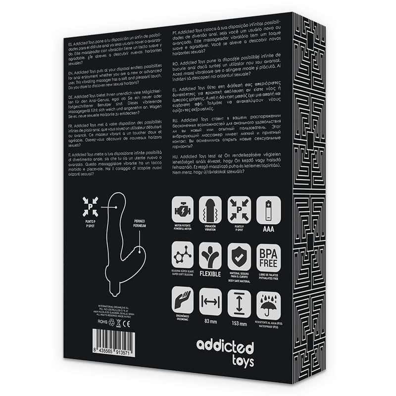 Addicted Toys-P-Spot Vibe Stimulator Prostata Anal in Silikon · Sextoys (Bild 3)