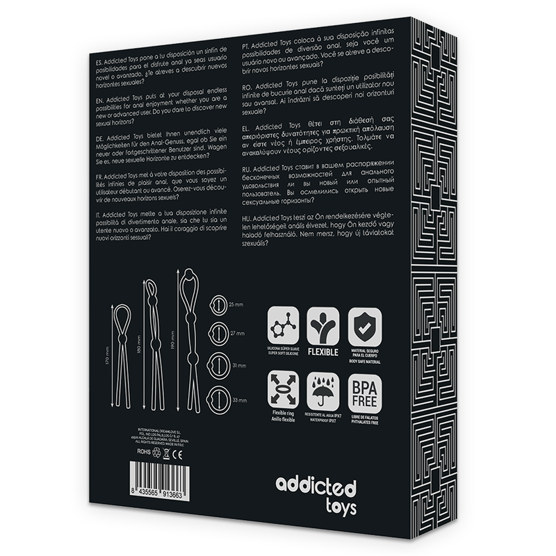 Addicted Toys-7 Set flexible Silikon Ringe für den Penis · Sextoys (Bild 3)