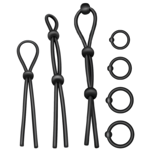 Addicted Toys-Set 7 flexible Penisringe aus Silikon
