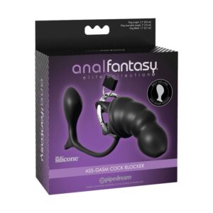 Anal Fantasy Elite Collection-Ass-Gasm Cock Blocker-Silikon, USB · Sextoys (Bild 3)
