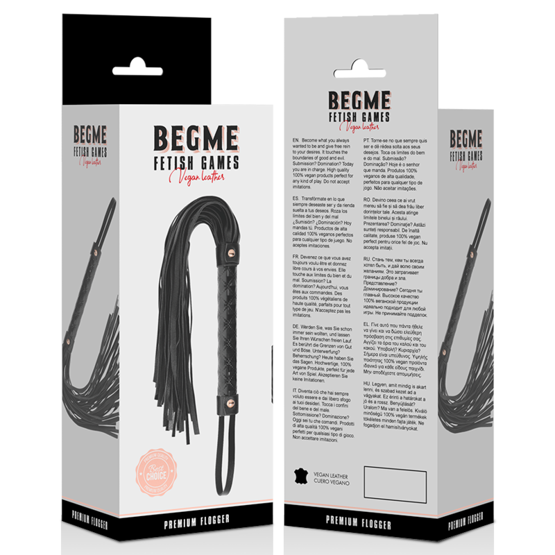 Begme Black Edition-Black Edition Flogger von Pelle Vegana · Sextoys (Bild 5)