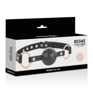 Begme Black Edition-Black Edition Kugelbiss aus veganem Leder · Sextoys (Bild 4)