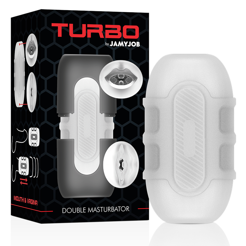 Jamyjob-Turbo Double Masturbator mit Vagina und Mund-TPE · Sextoys (Bild 2)