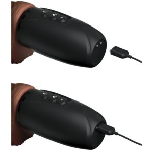 King Cock-Mehr Triple Threat Farbton Braun-TPE, 7 Geschwindigkeiten · Vibratoren (Bild 5)