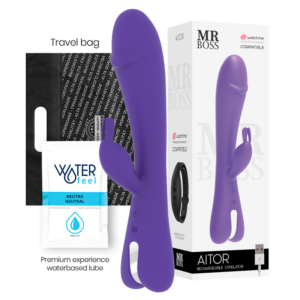 Mr. Boss-Aitor Rabbit + Watchme Fernbedienung-Silikon, 10 Geschwindigkeiten · Vibratoren (Bild 2)