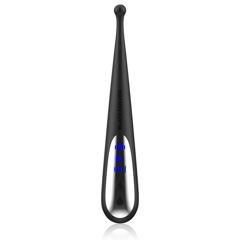 Black&silver-Kenneth Stimolating Vibe-Silikon, 10 Geschwindigkeiten · Vibratoren (Bild 3)