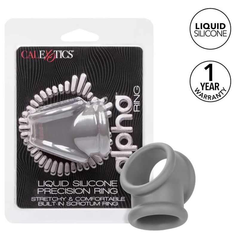 Calexotics-Alpha Precision Ring Grau-Silikon, Wasserdicht · Sextoys (Bild 2)