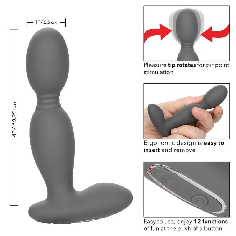 Calexotics-Analrotator aus Silikon Wiederaufladbar, 12 · Analspielzeug (Bild 6)