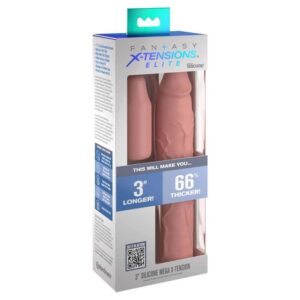 Fantasy X-tensions-Penishülle 22,86 cm + Abnehmbare Verlängerung 7,62