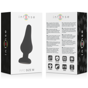 Intense Anal Toys-Analplug Pio M Schwarz Silikon 11 Cm · Sextoys (Bild 4)