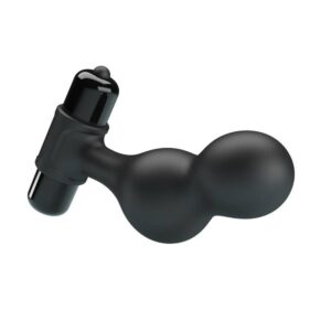 Mr Play-Anal vibrierende Stecker aus Silikon Schwarz-10 Geschwindigkeiten · Sextoys (Bild 3)