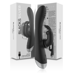 Black&silver-Dj. Adam Vibrator Rabbit Silikon Wiederaufladbar · Vibratoren (Bild 8)