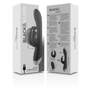 Black&silver-Dj. Adam Vibrator Rabbit Silikon Wiederaufladbar · Vibratoren (Bild 2)