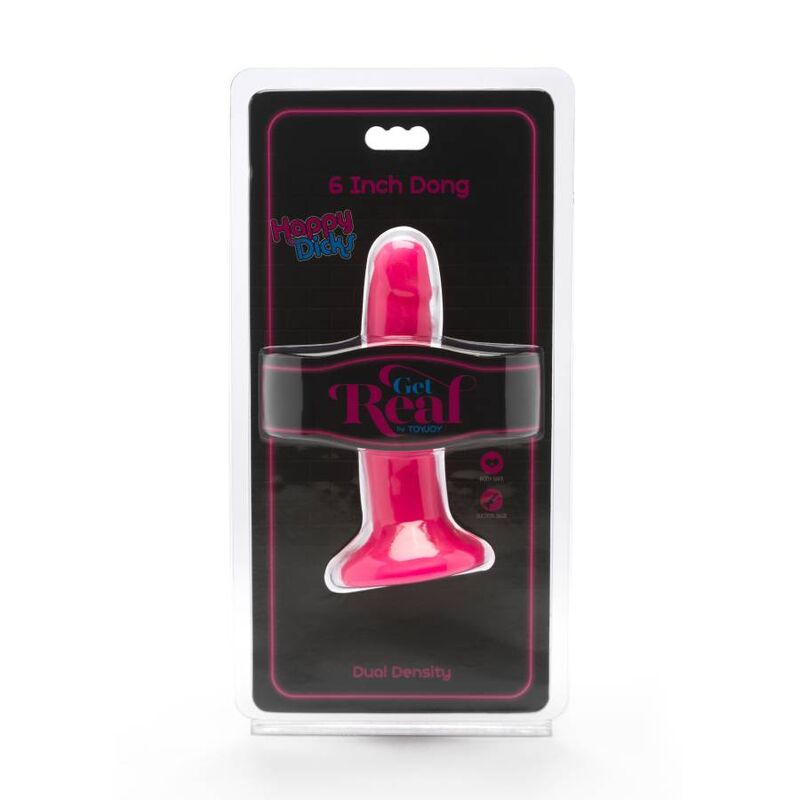 Get Real-Happy Dicks Dong 12 cm PVC Saugnapf · Sextoys (Bild 4)