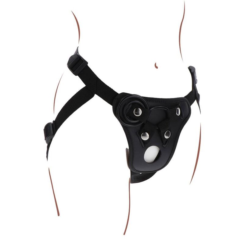 Get Real-Strap-on Pleasure Harness Schwarz-Silikon · Strap-on & Harness (Bild 3)