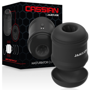 Jamyjob-Cassian Masturbator Vibrator-3 Geschwindigkeiten, Wiederaufladbar, USB · Sextoys (Bild 3)