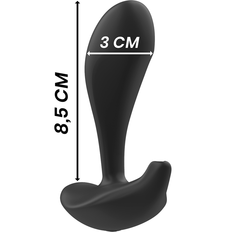 Black&silver-Dwayne Analplug Silikon mit Fernbedienung · Vibratoren (Bild 2)