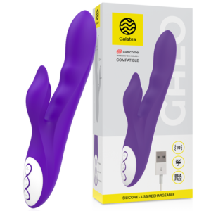 Galatea-Vibrator Lila + Fernbedienung Watchme-Silikon, 10 Geschwindigkeiten · Vibratoren (Bild 2)