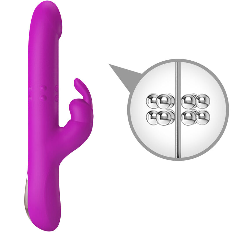 High Tech-Reese Vibrator Rabbit mit Lila-Silikon-Rotation, 12 Geschwindigkeiten · Vibratoren (Bild 3)