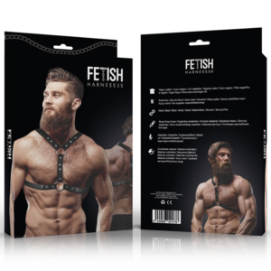 Fetish Submissive Attitude-Fetish Submissive Harness Ecopiele Petto · Herrenunterwäsche (Bild 5)