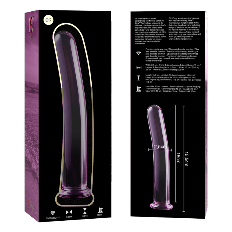 Nebula Series by Ibiza-Modell 9 Dildo Kristall 15.5 cm · Spielzeug aus Glas & Metall (Bild 5)
