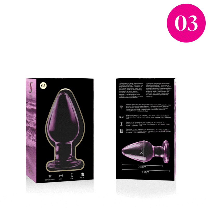 Nebula Series by Ibiza-Modell 3 Plug in Kristall 11 x 5 cm · Spielzeug aus Glas & Metall (Bild 5)