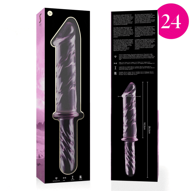 Nebula Series by Ibiza-Modell 24 Dildo aus Borsilikatglas · Spielzeug aus Glas & Metall (Bild 2)