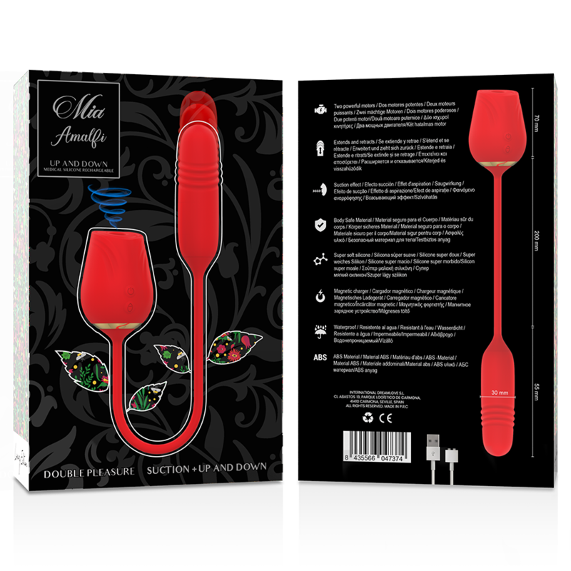 Mia-Amalfi Double Pleasure Suction + Up and Down-Silikon · Vibratoren (Bild 5)