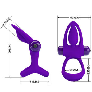 For Him-Ring Vibrator 10 Lila Vibrationen Silikon-10 Geschwindigkeiten · Sextoys (Bild 3)