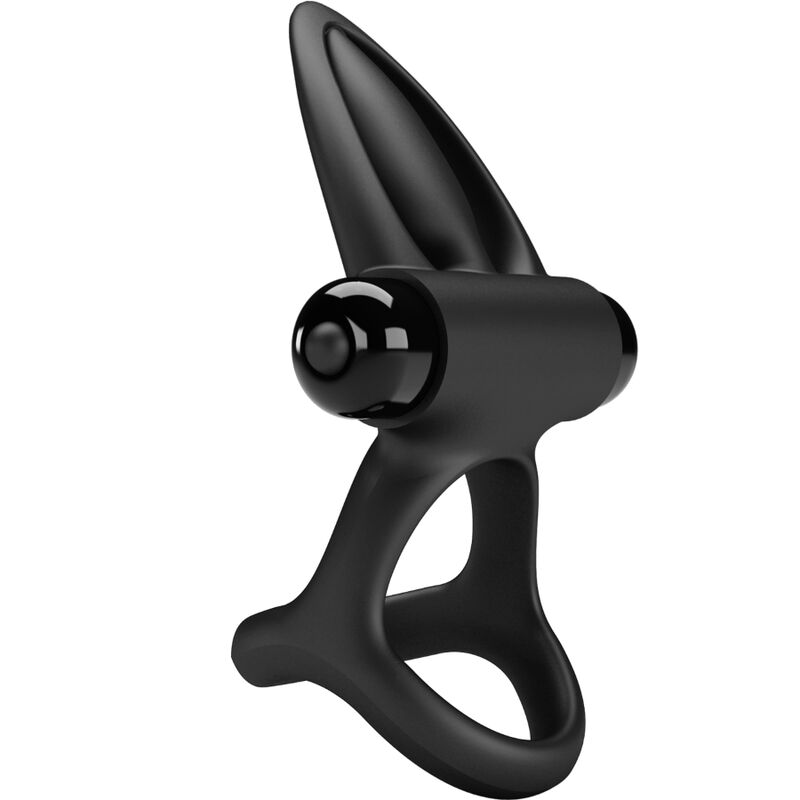 For Him-Vibrierende Ring 10 Vibrationen Silikon Schwarz-10 Geschwindigkeiten · Sextoys (Bild 2)