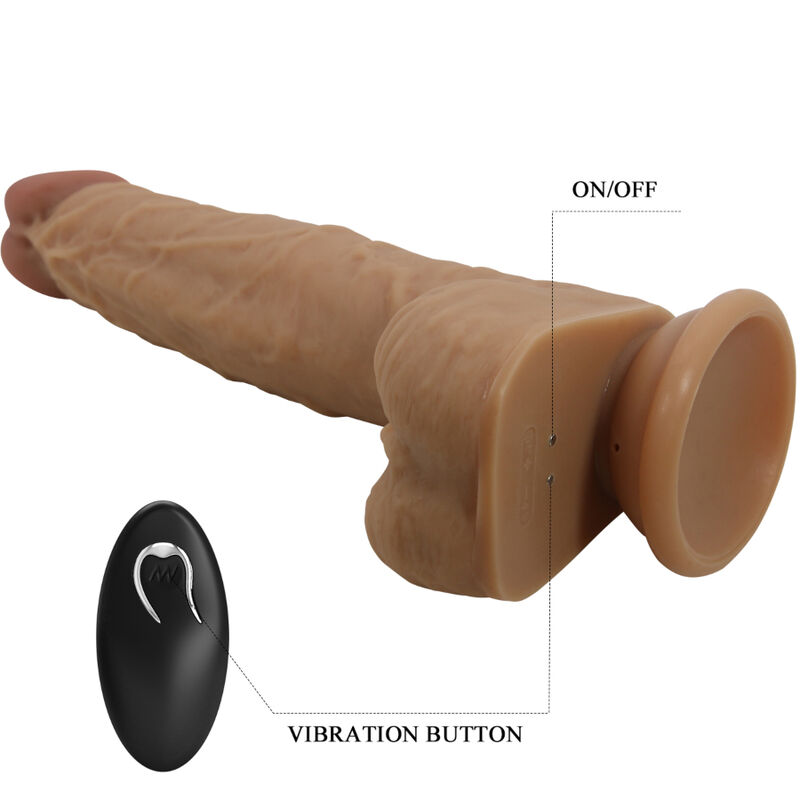 Remote Control-Jonathan Dildo Silikon 3 Vibrationen + 3 Längen · Vibratoren (Bild 4)