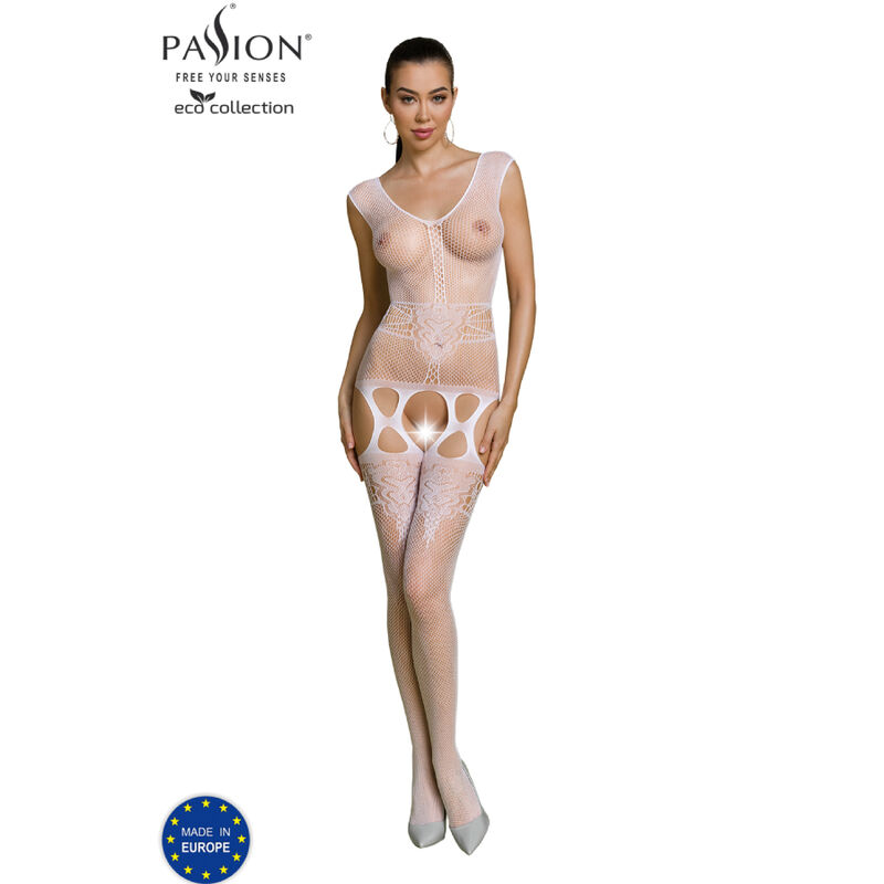 PASSION - ECO COLLECTION BODYSTOCKING ECO BS014 BLACK Passion-Eco-Sammlung Bodystocking Eco BS014 · Spicy Dessous & Bodystockings