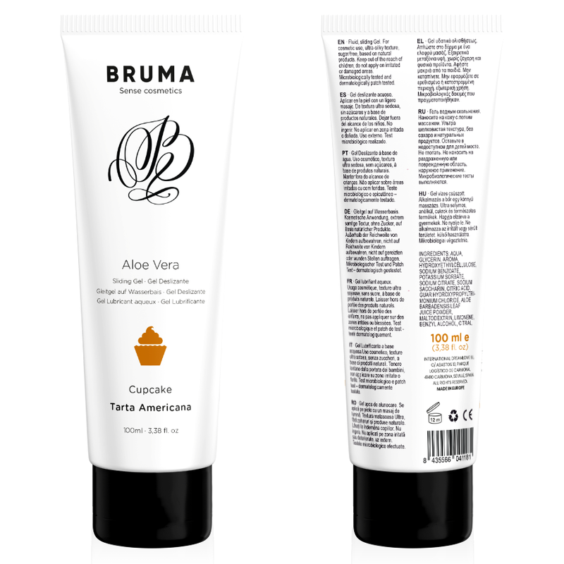Bruma-Gleitgel mit Aloe Vera Aroma Amerikanische Torte 100 ml