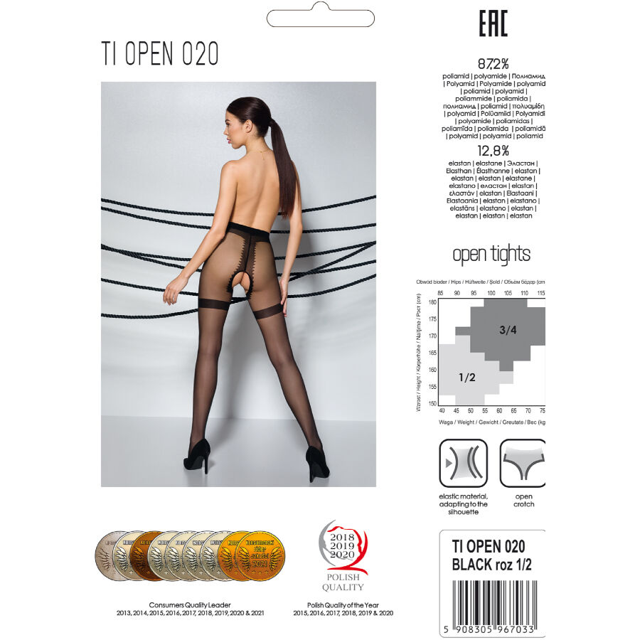 Passion-Tiopen 020 Strümpfe Stay-up Neri/(20 Den) · Sexy Damen-Dessous (Bild 5)