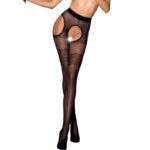 Passion-Tiopen 002 Strümpfe/(20 Den) Schwarz · Sexy Damen-Dessous